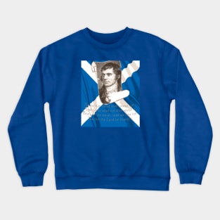 Selkirk Grace Burns Night And Scottish Saltire Crewneck Sweatshirt